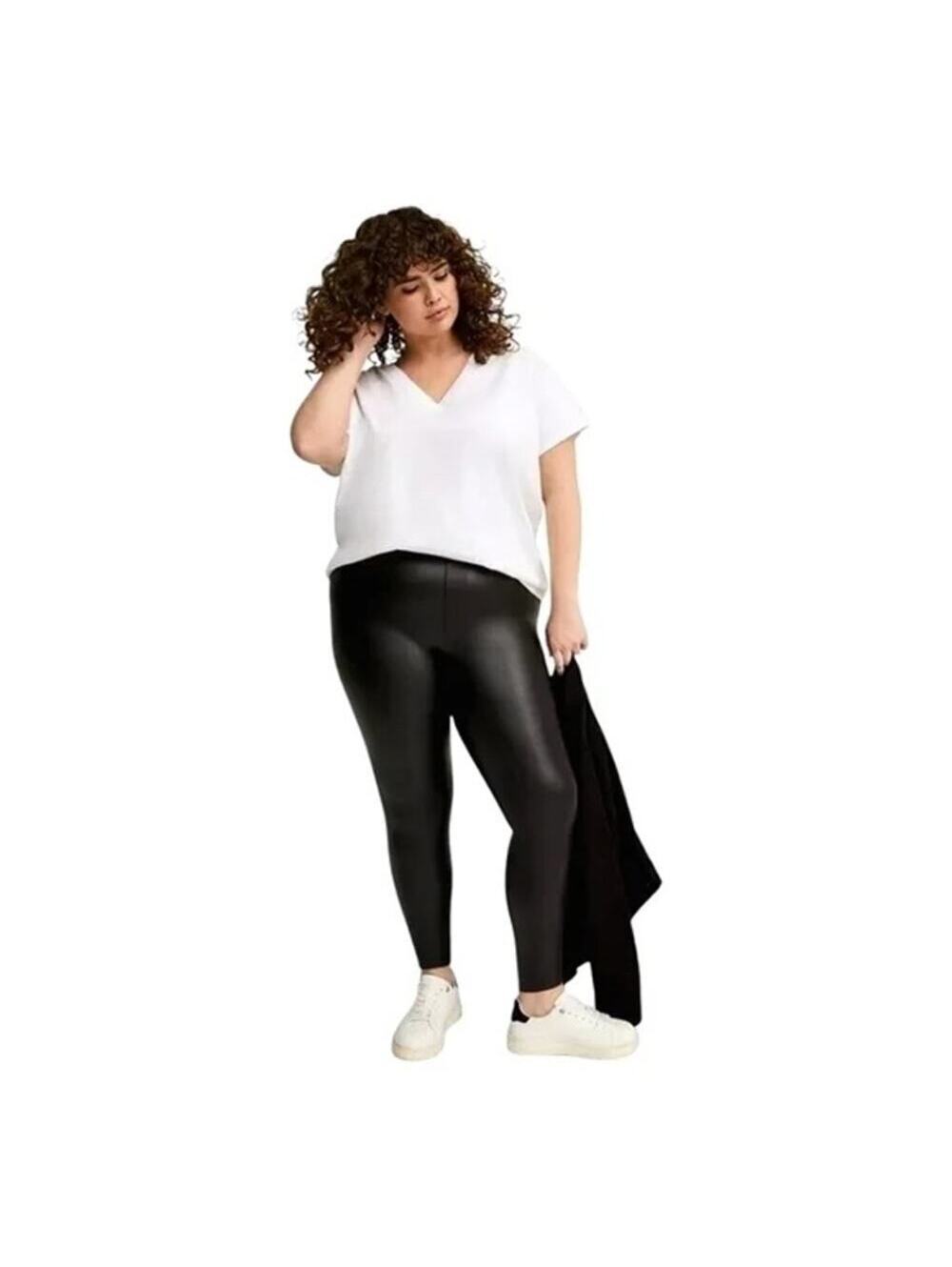 Torrid EUC Women's Signature Black Faux Leather Leggings Size 22/24 or 3X